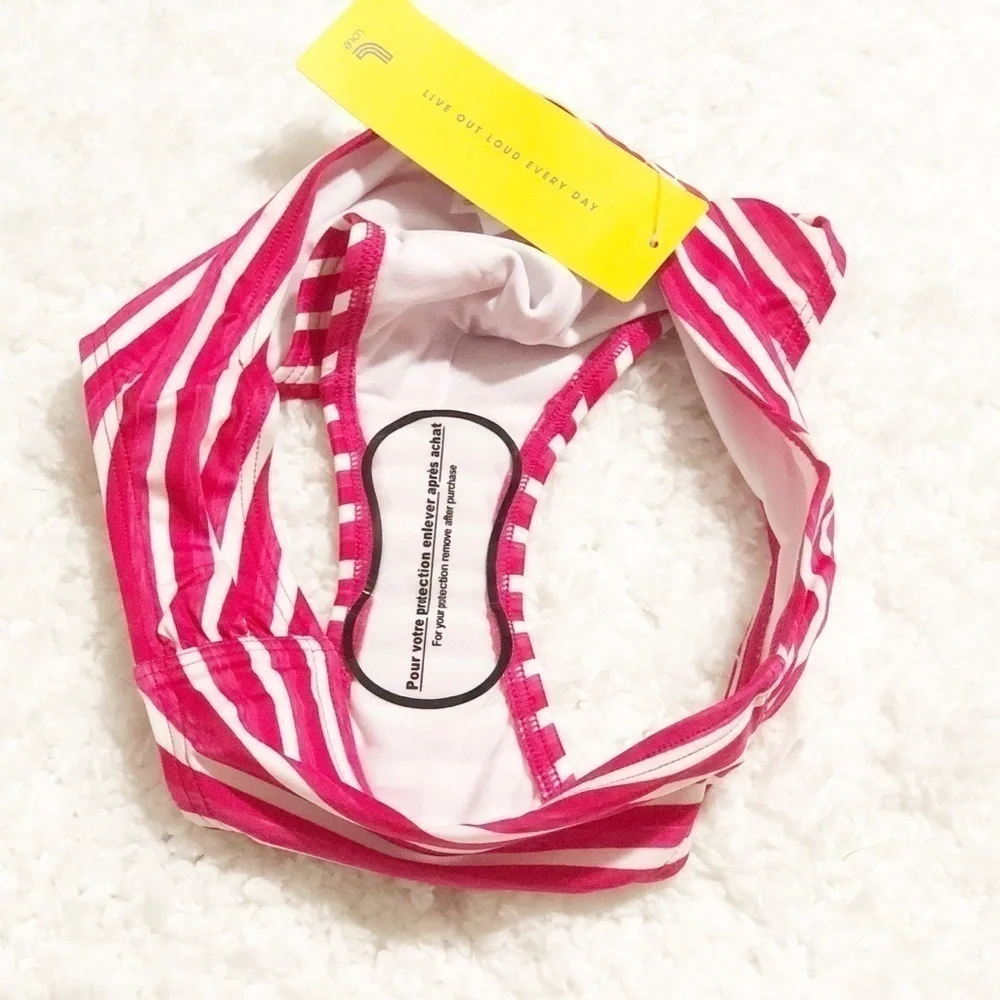 🆕 Lole Caribbean striped bikini bottom pin…
